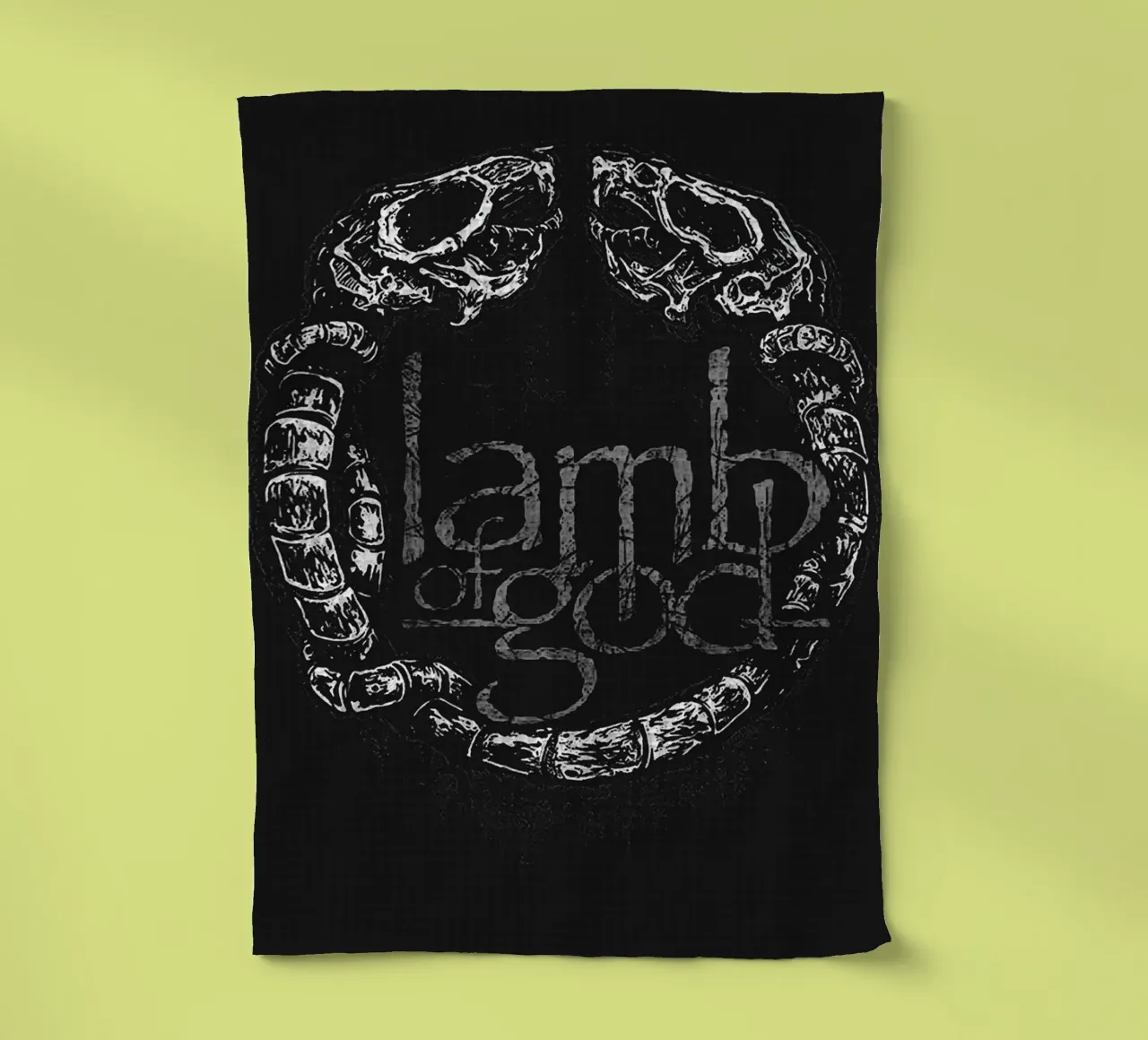Art du groupe Lamb of God torchon de vanhesling