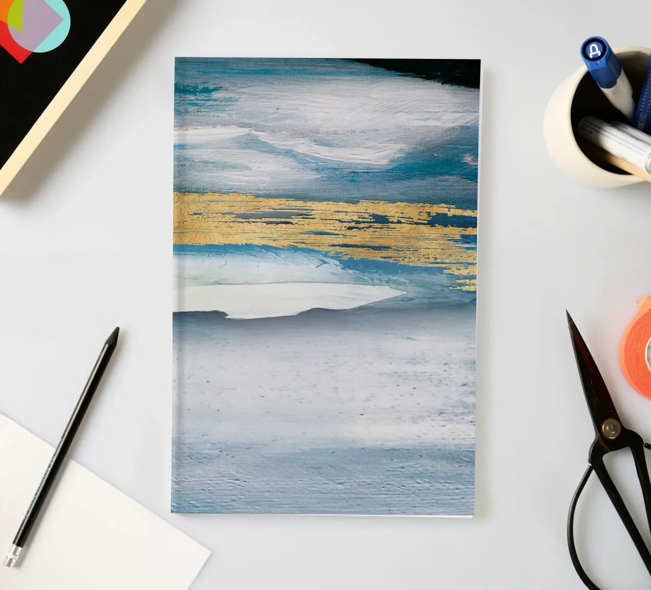 Blue Abstract Texture diario da vintageshop
