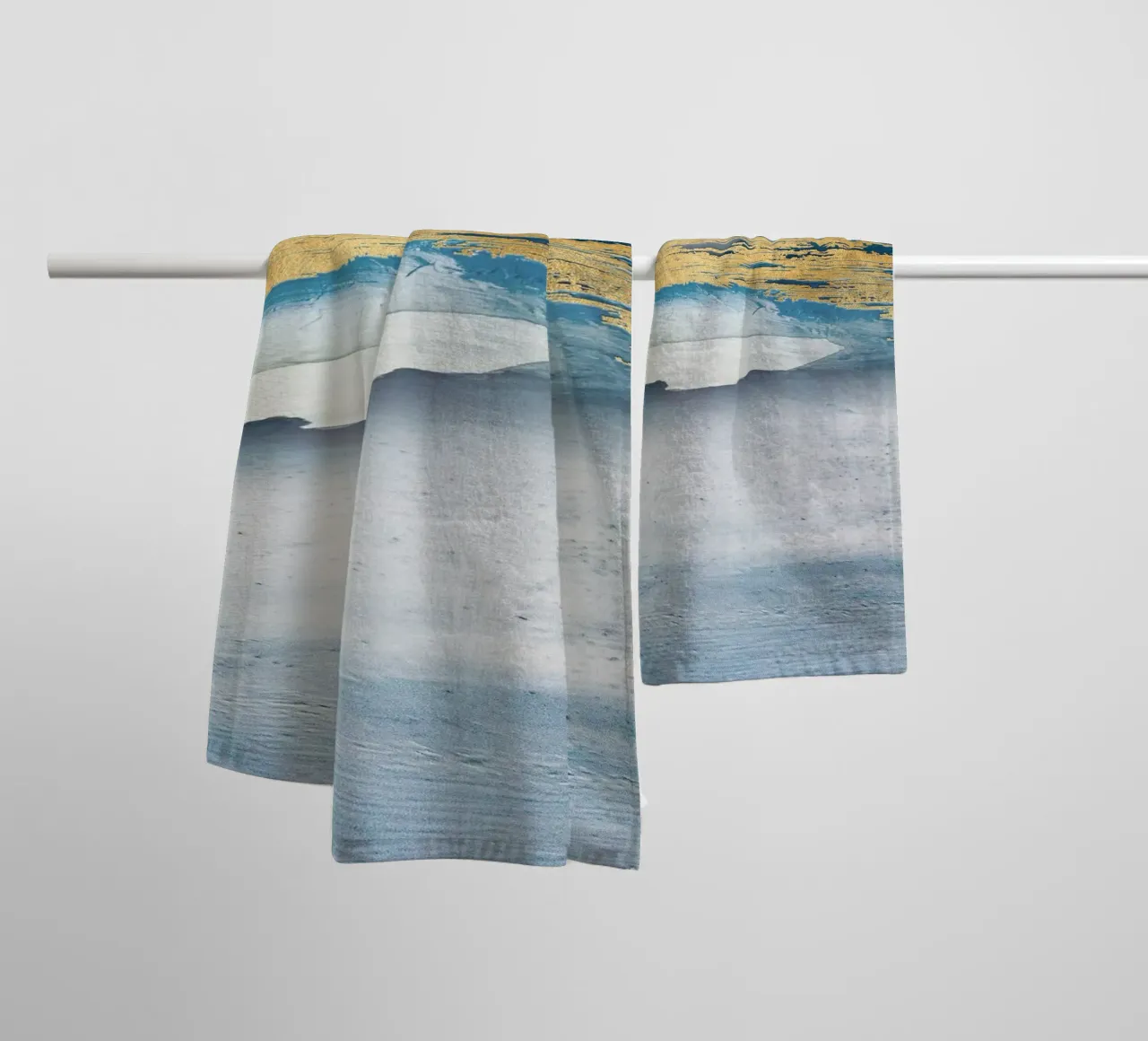 Blue Abstract Texture asciugamano da bagno da vintageshop