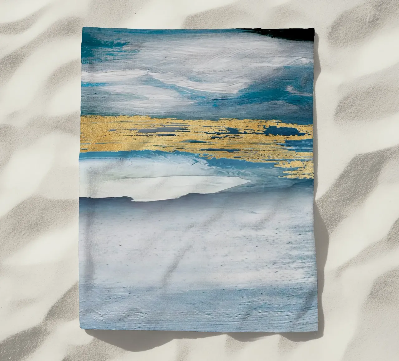 Blue Abstract Texture telo mare da vintageshop