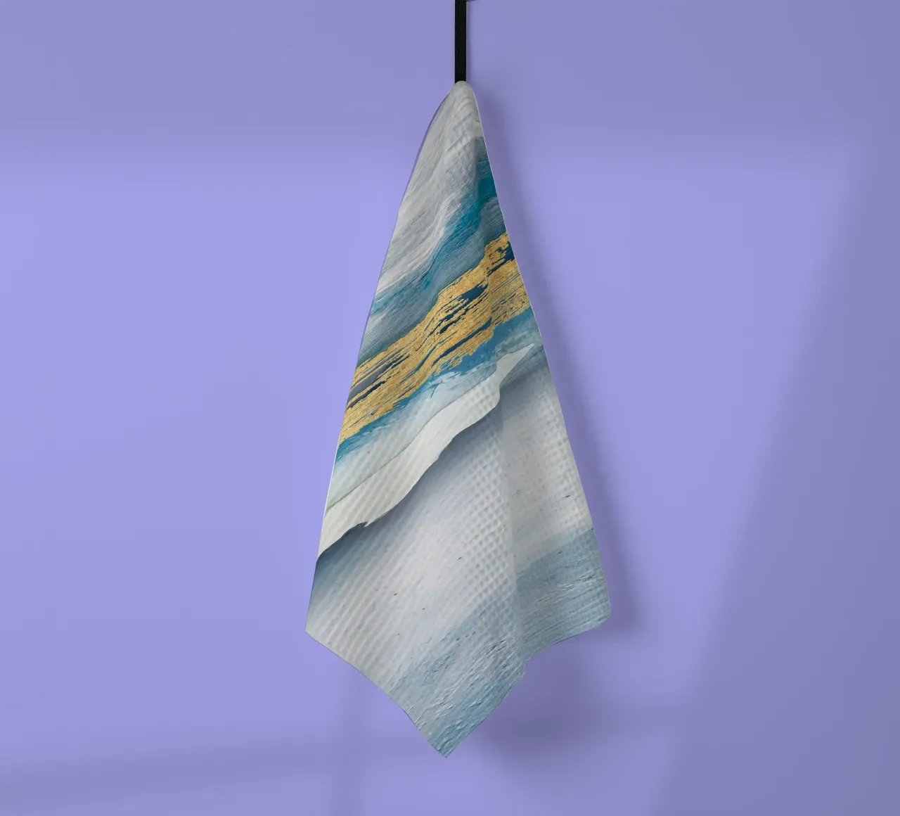 Blue Abstract Texture canovaccio da cucina da vintageshop