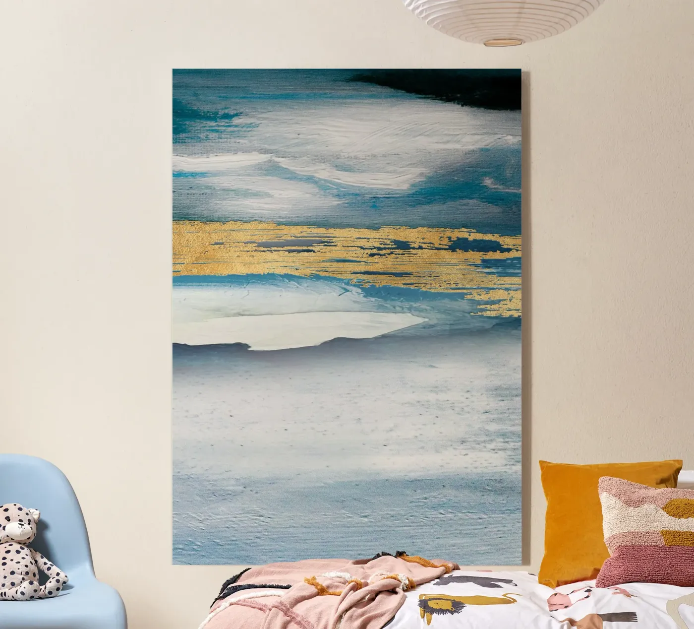 Blue Abstract Texture acrylic glass by vintageshop