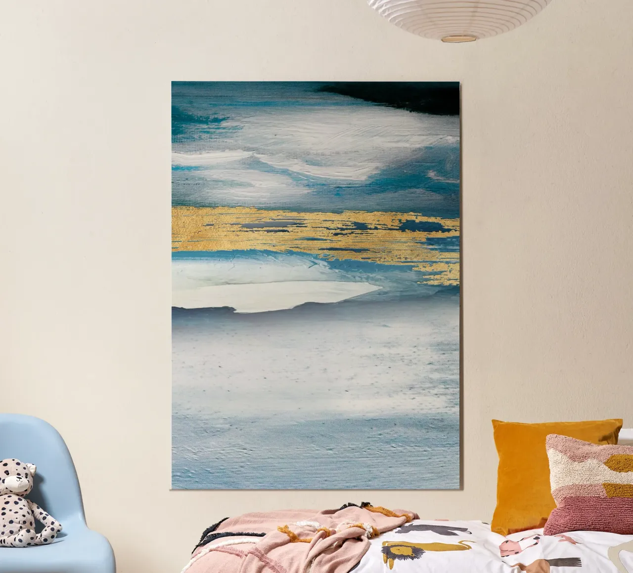 Blue Abstract Texture alluminio dibond da vintageshop
