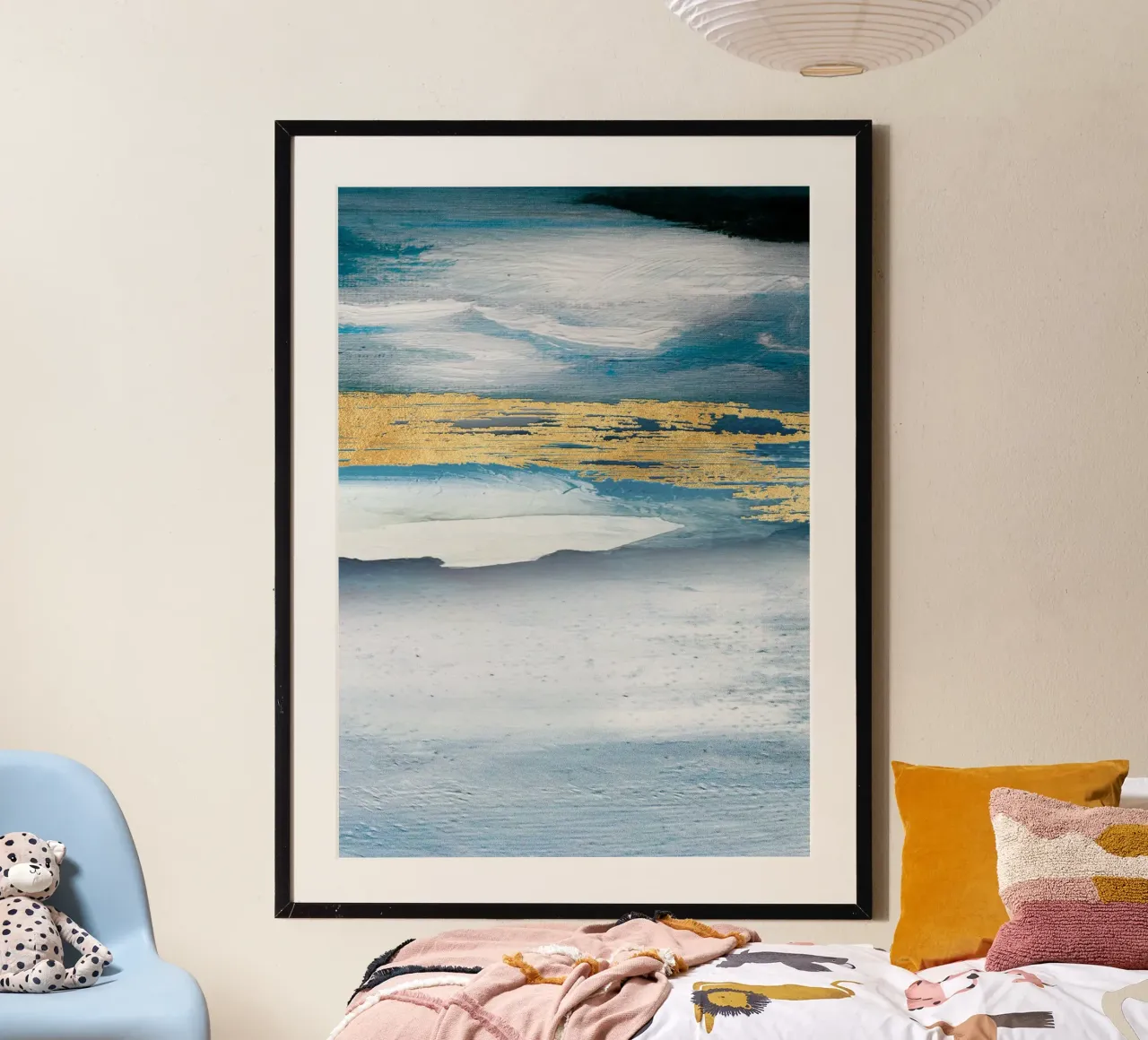 Blue Abstract Texture poster da vintageshop