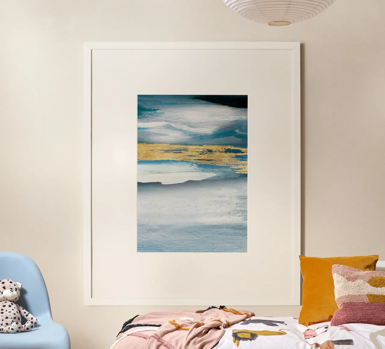 Blue Abstract Texture poster da vintageshop