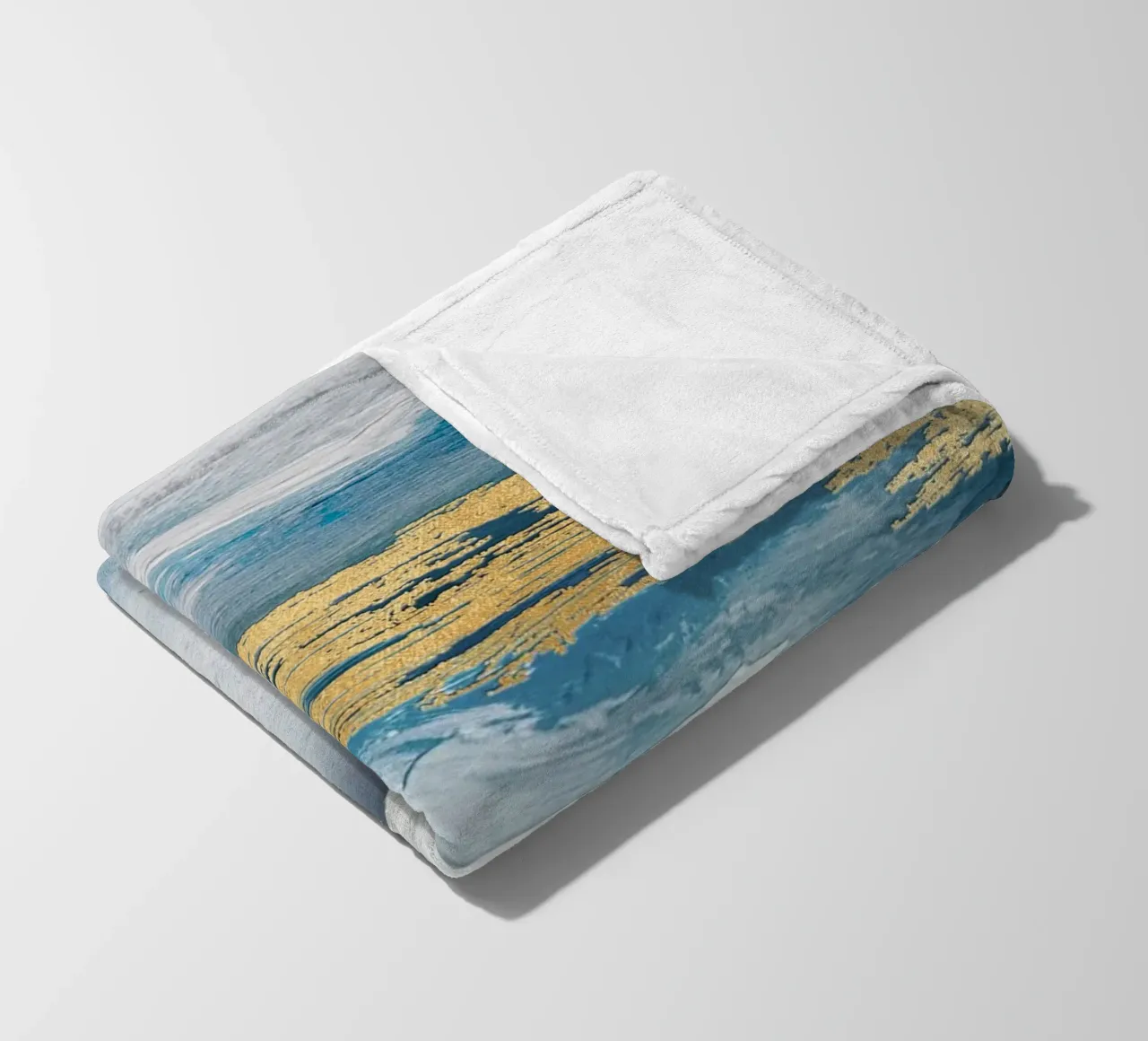 Blue Abstract Texture coperta in pile da vintageshop