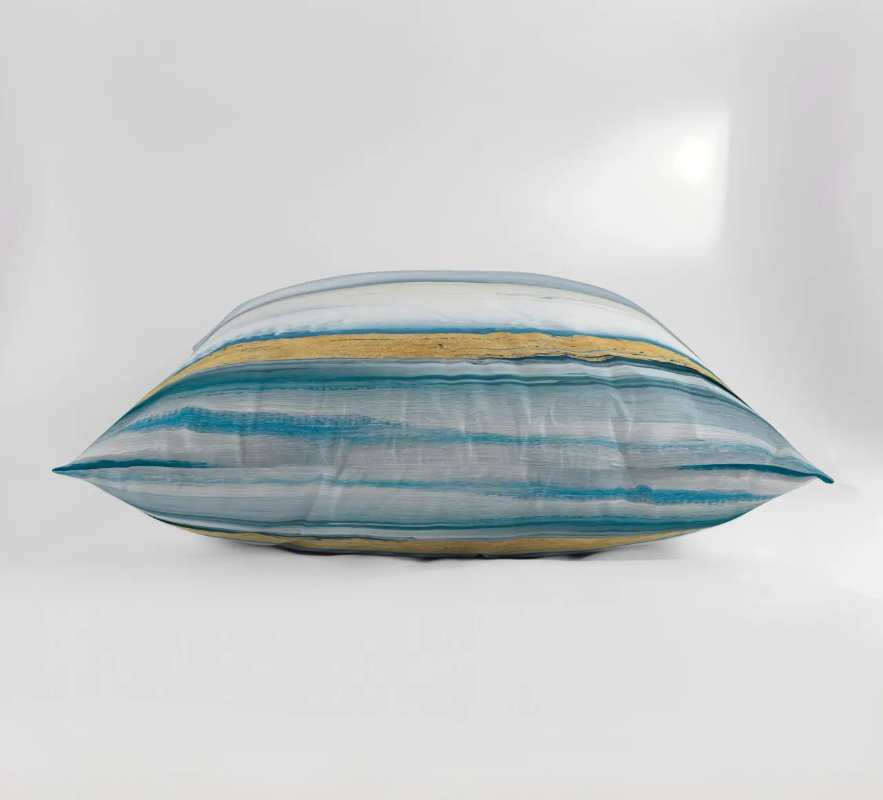 Blue Abstract Texture 1 cuscino da vintageshop