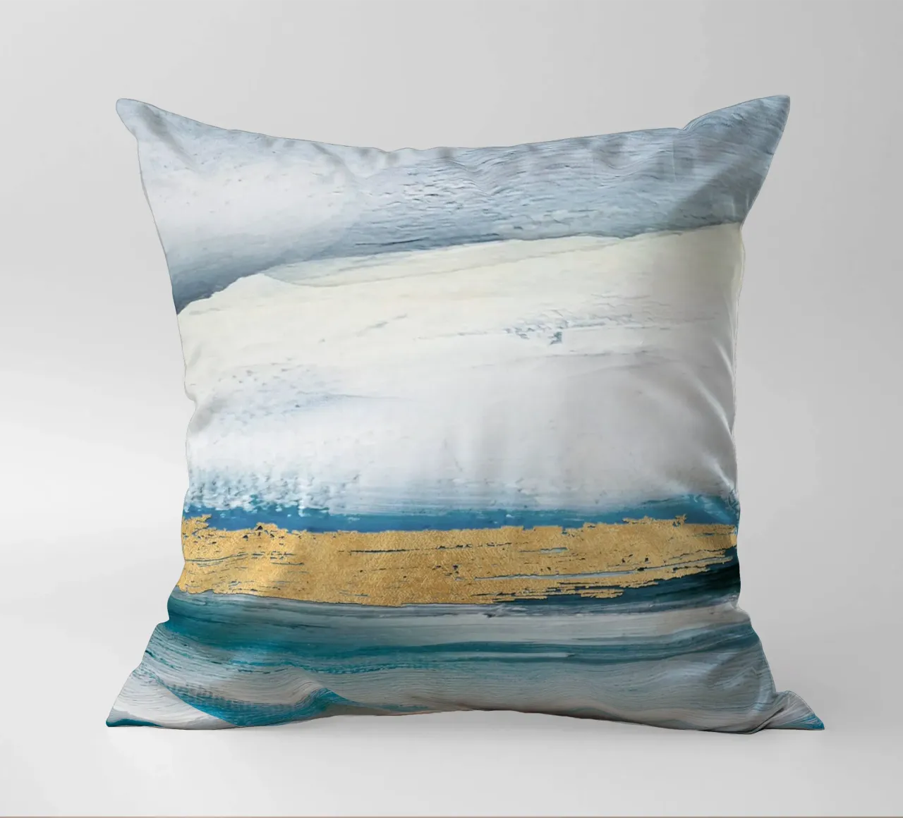 Blue Abstract Texture 1 cuscino da vintageshop