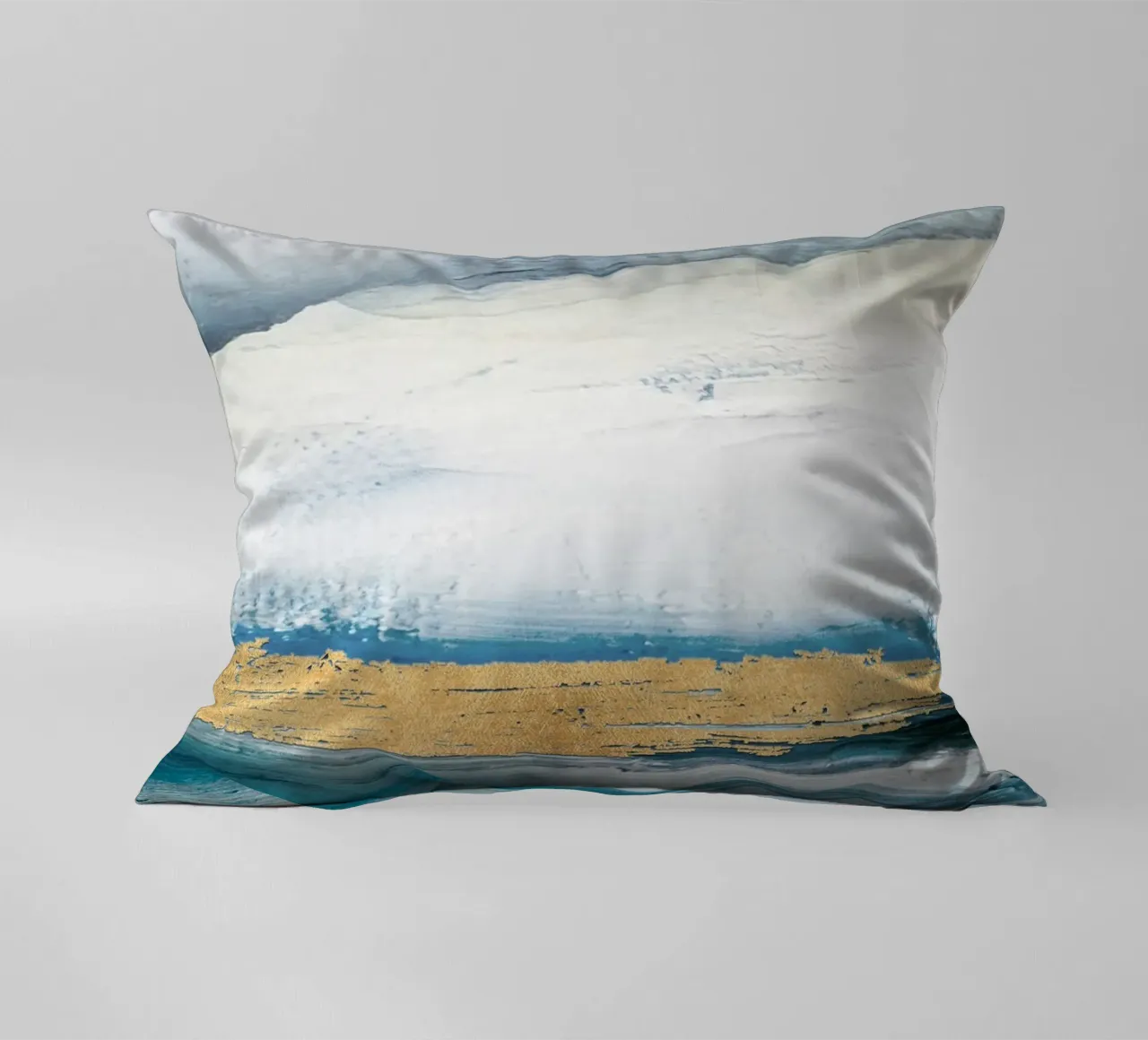 Blue Abstract Texture 1 cuscino da vintageshop