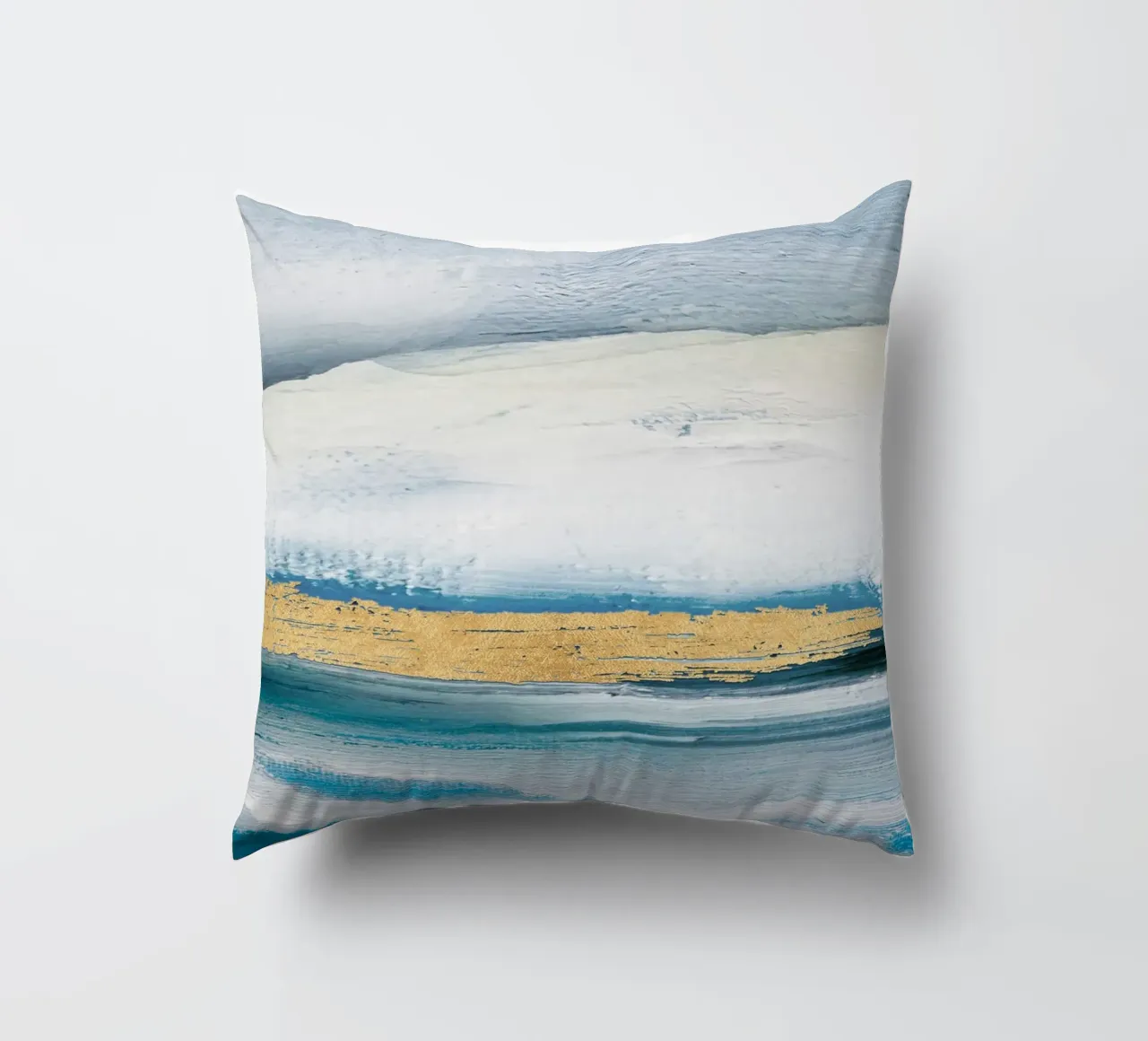 Blue Abstract Texture 1 cuscino da vintageshop