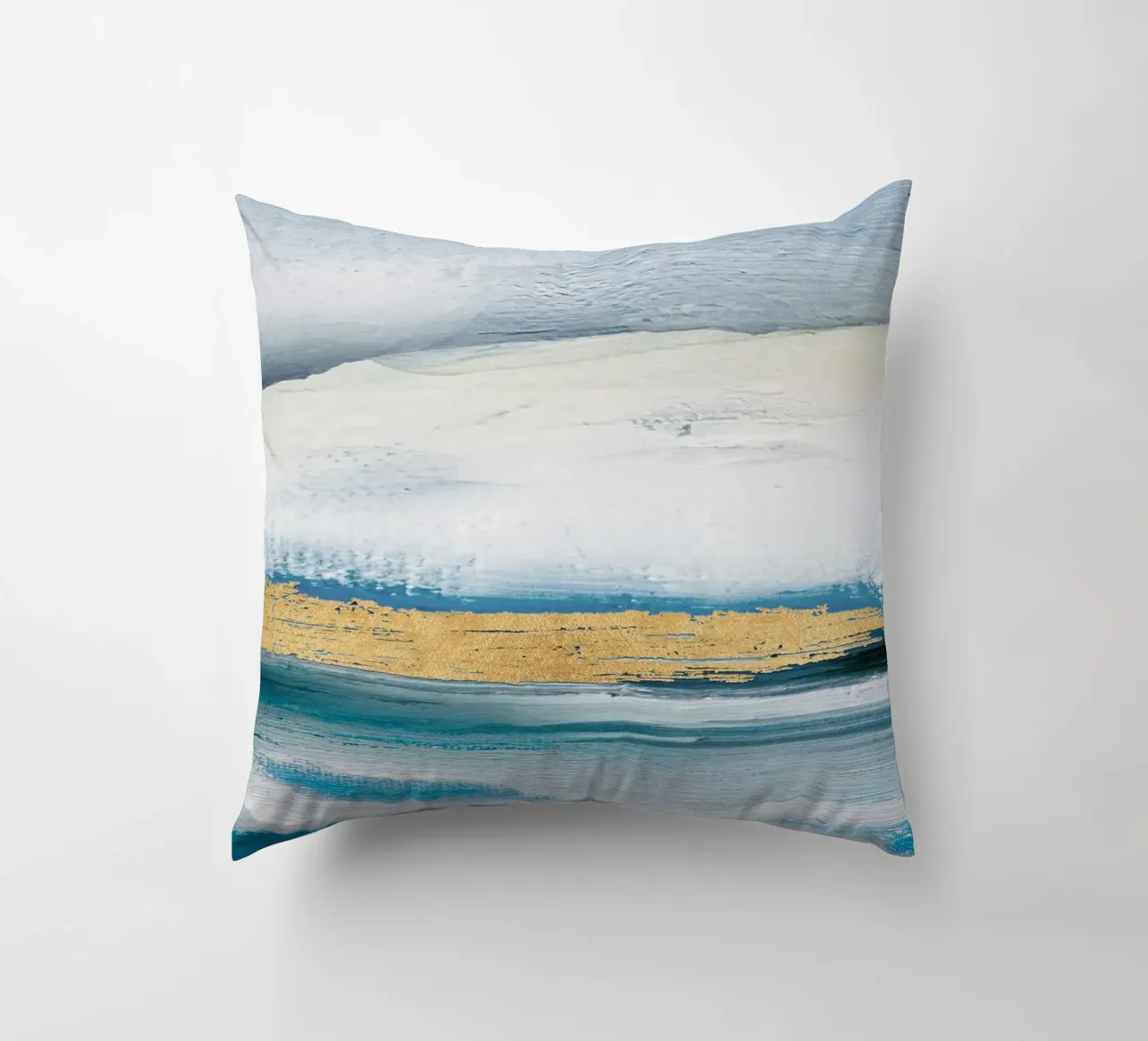 Blue Abstract Texture 1 cuscino da vintageshop