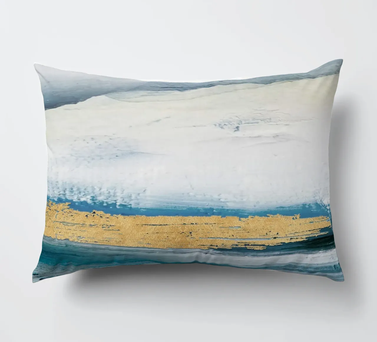 Blue Abstract Texture 1 cuscino da vintageshop