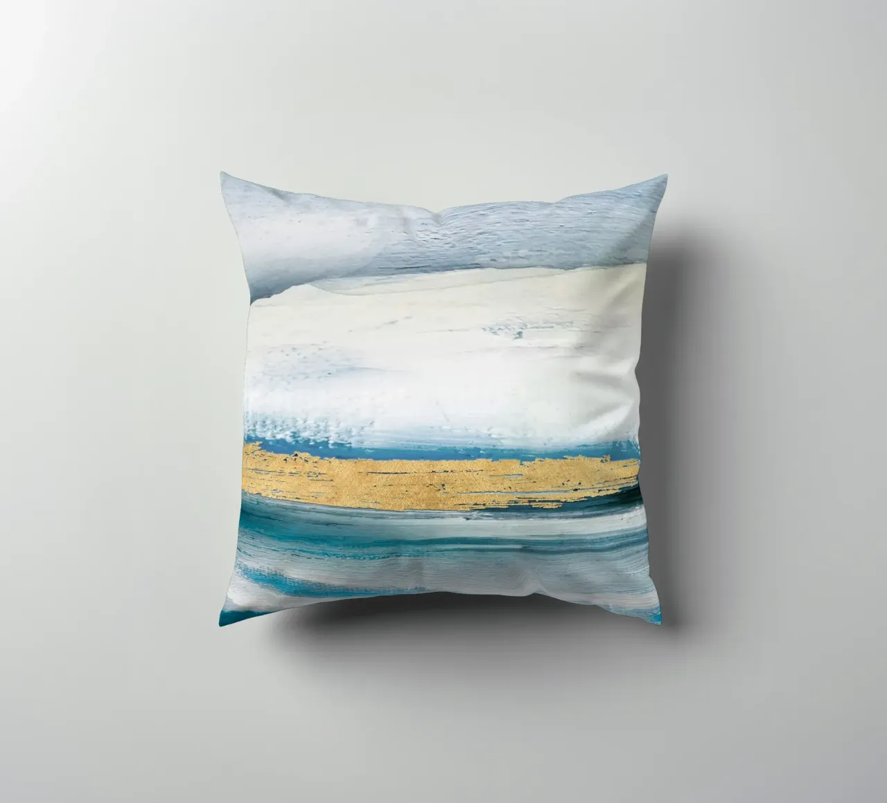 Blue Abstract Texture 1 cuscino da vintageshop