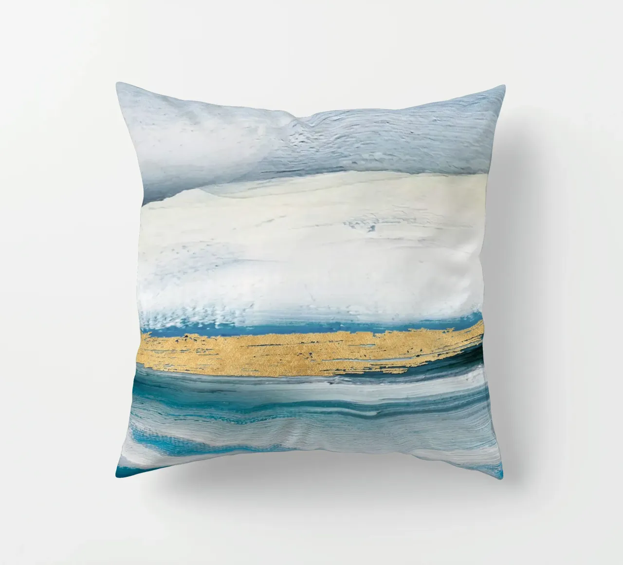 Blue Abstract Texture 1 cuscino da vintageshop