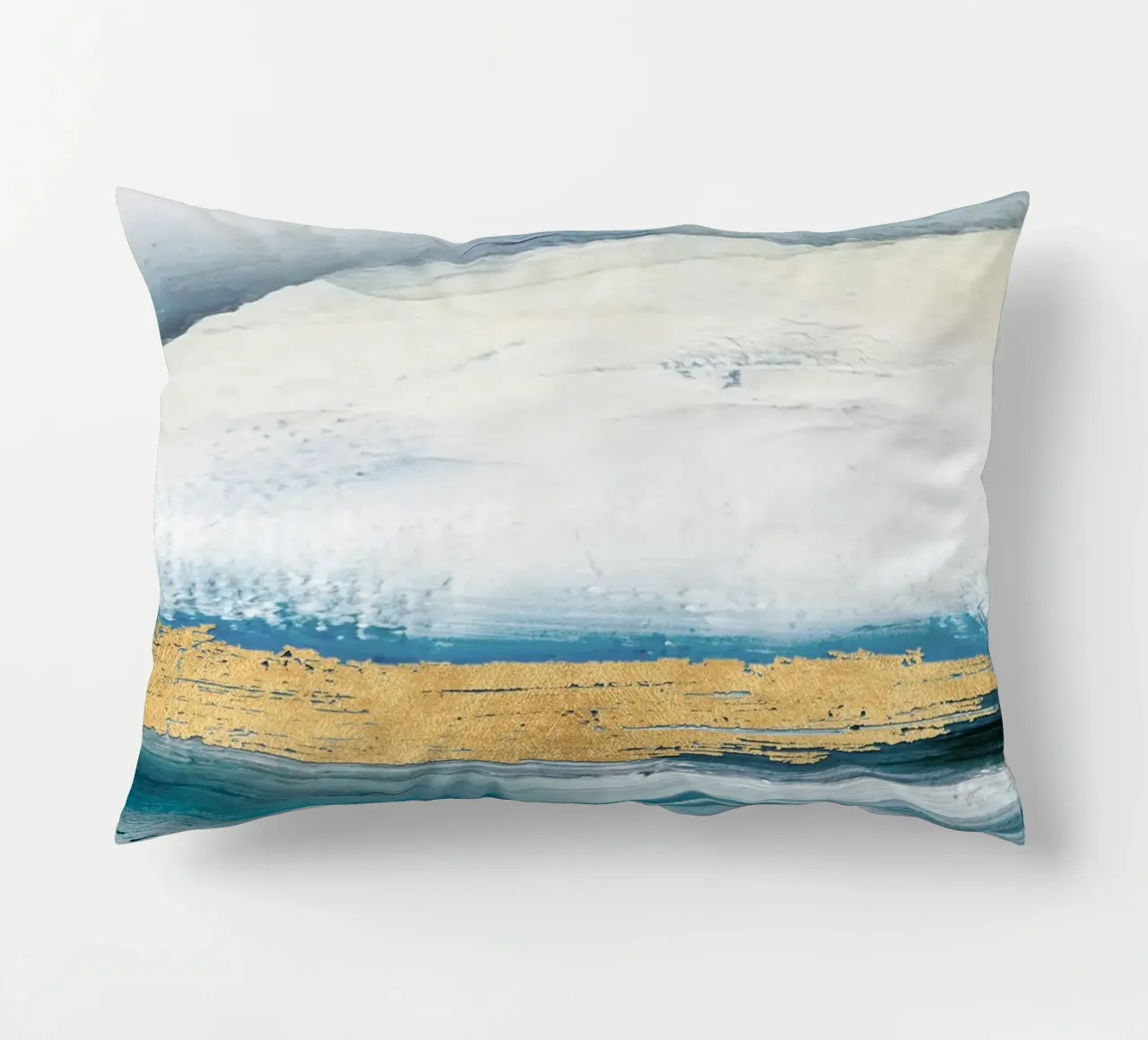 Blue Abstract Texture 1 cuscino da vintageshop