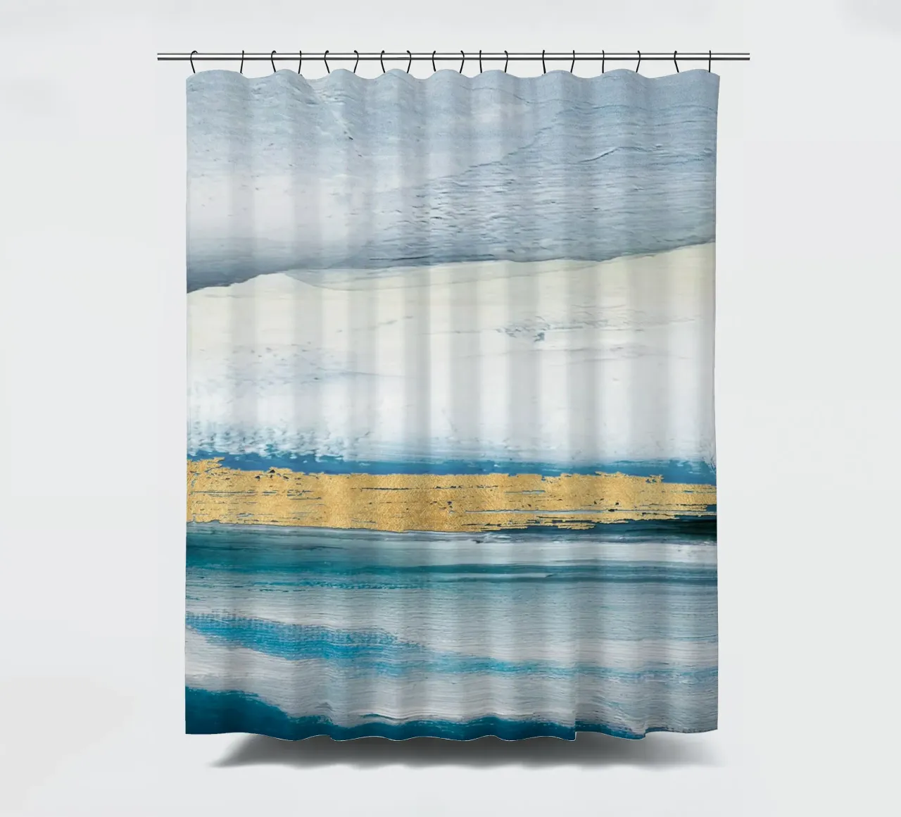Blue Abstract Texture 1 tenda da doccia da vintageshop
