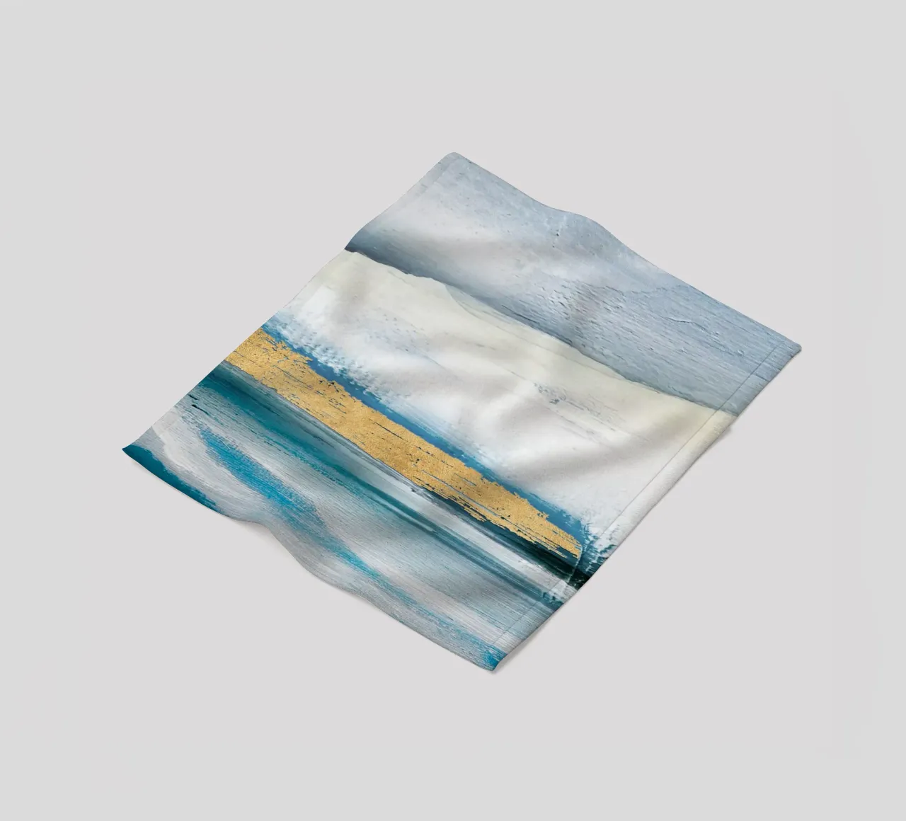 Blue Abstract Texture 1 coperta in pile da vintageshop