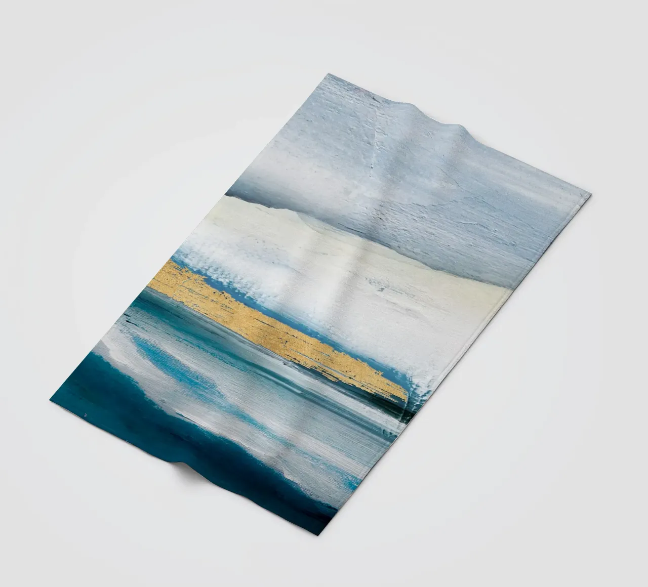 Blue Abstract Texture 1 coperta in pile da vintageshop