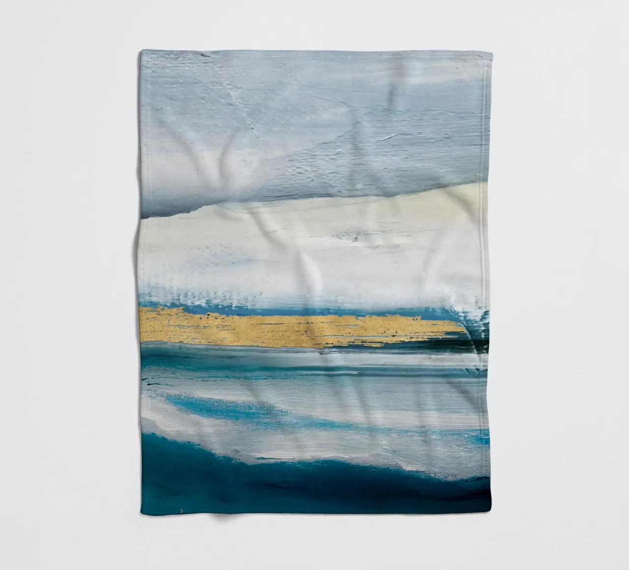 Blue Abstract Texture 1 coperta in pile da vintageshop