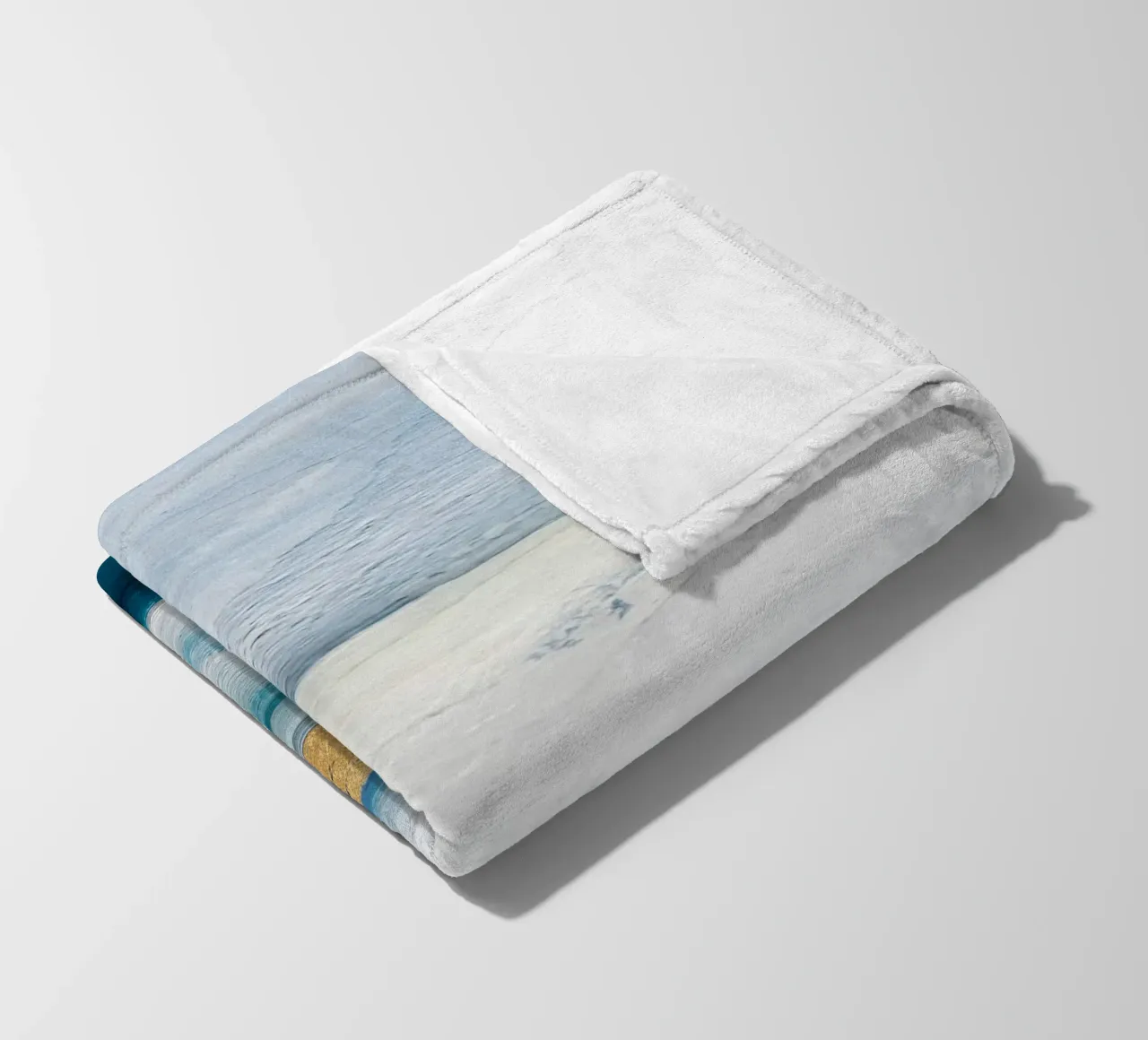 Blue Abstract Texture 1 coperta in pile da vintageshop