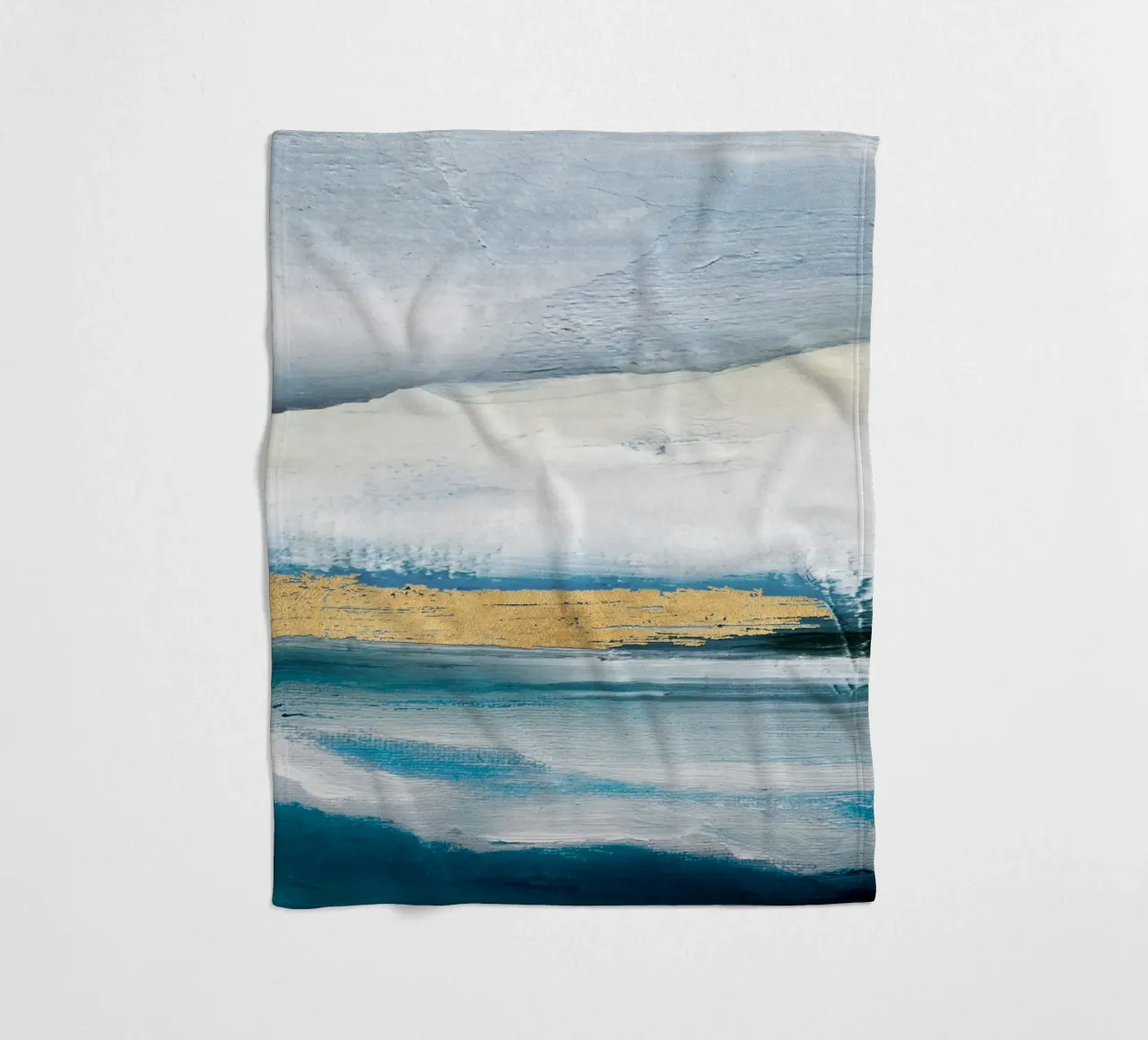 Blue Abstract Texture 1 coperta in pile da vintageshop