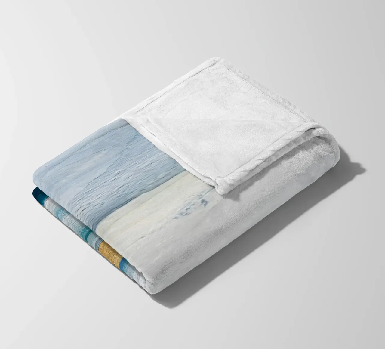 Blue Abstract Texture 1 coperta in pile da vintageshop