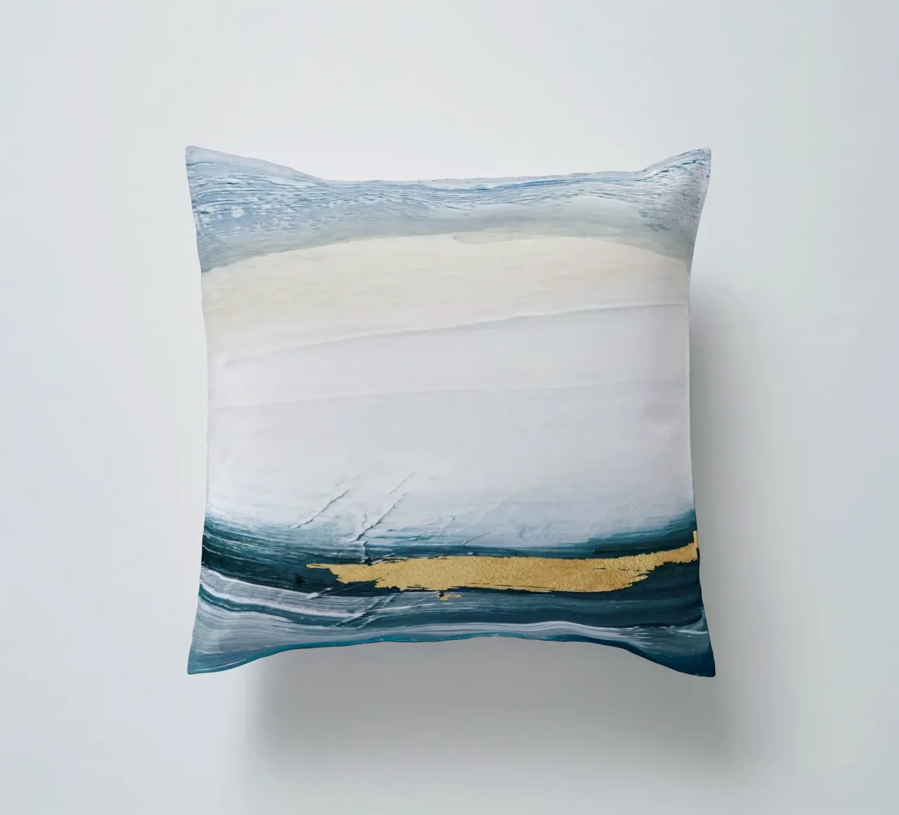 Blue Abstract Texture 02 cuscino da vintageshop