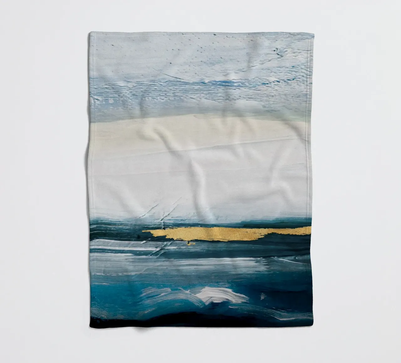 Blue Abstract Texture 02 coperta in pile da vintageshop