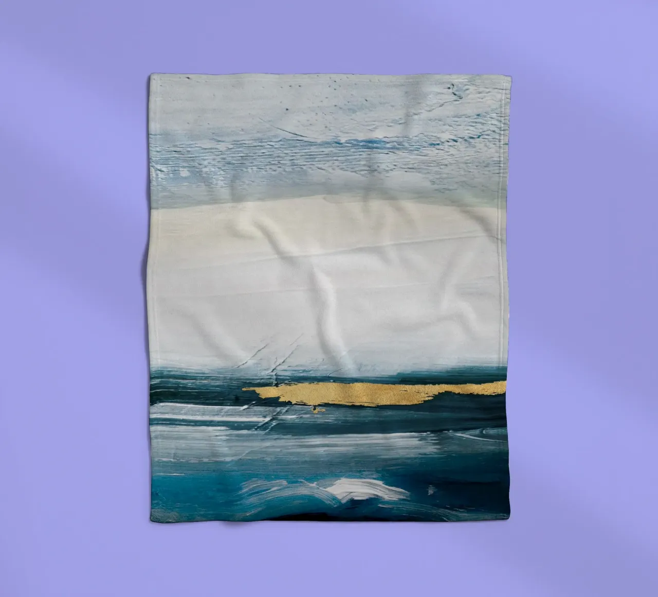 Blue Abstract Texture 02 coperta in pile da vintageshop