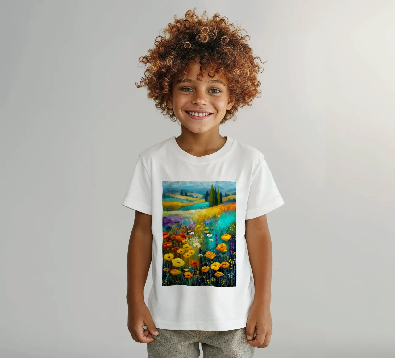 Prato soleggiato t-shirt bambini da Justyna Jaszke JBJart