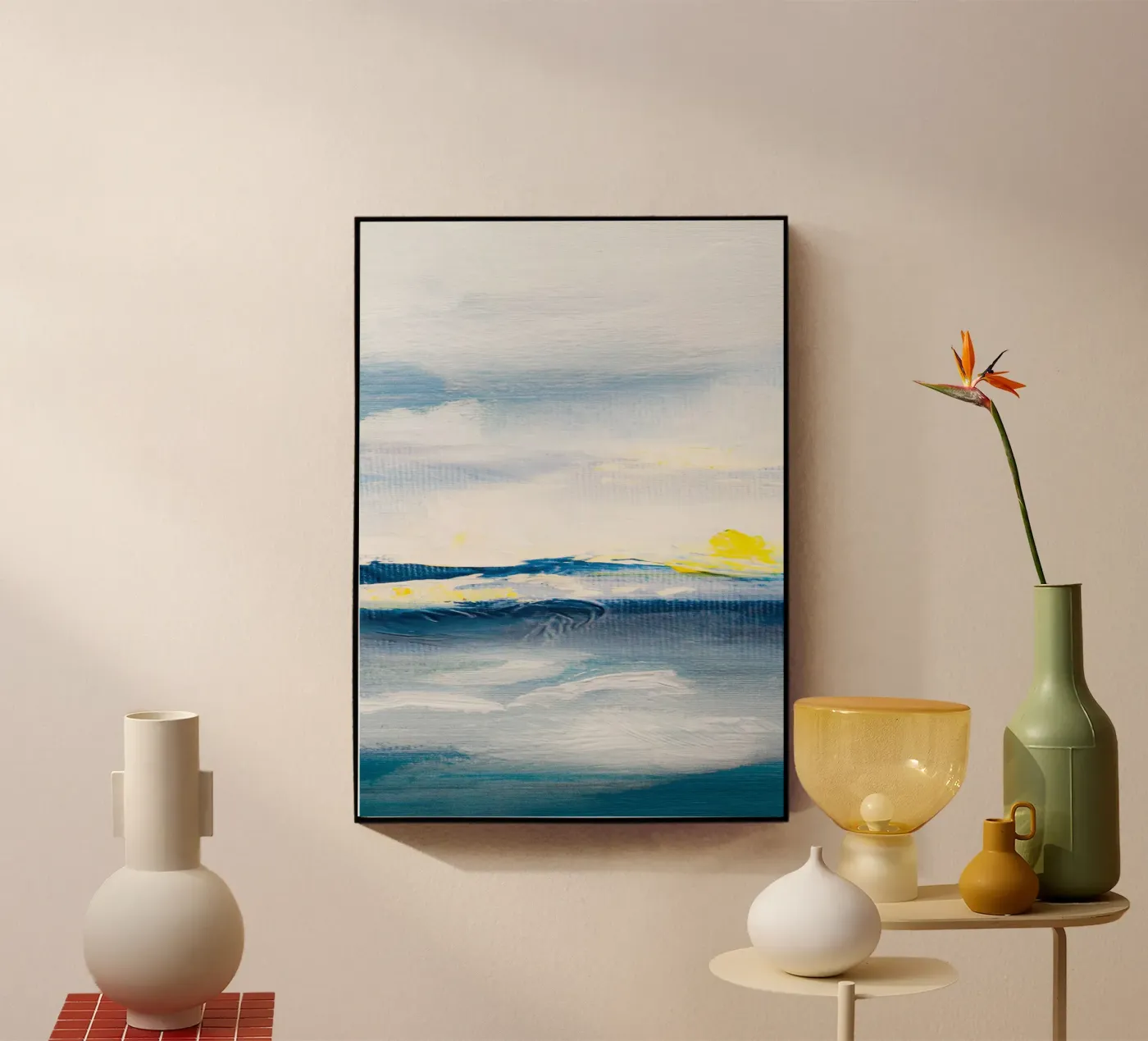 Blue Abstract Texture sun plexiglass da vintageshop