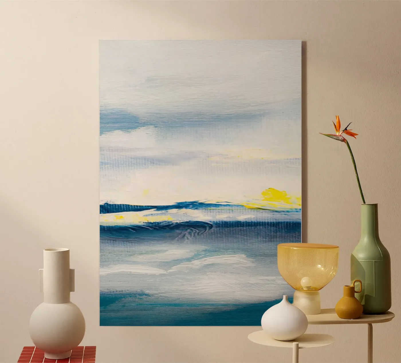 Blue Abstract Texture sun plexiglass da vintageshop