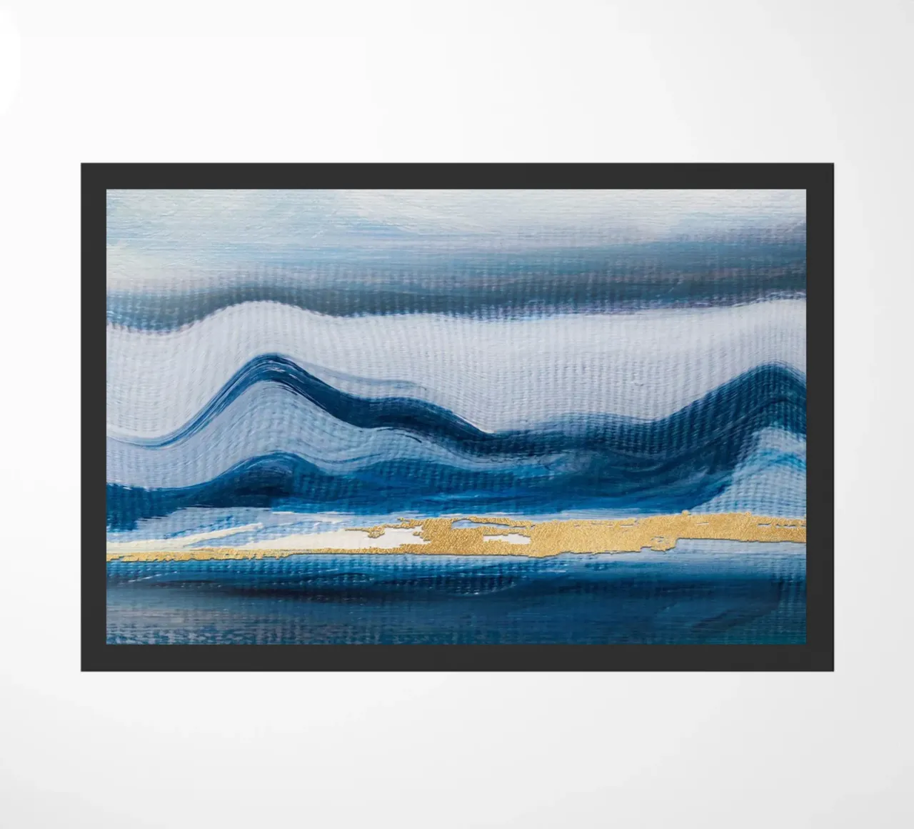 Blue Abstract Texture Waves zerbino da vintageshop