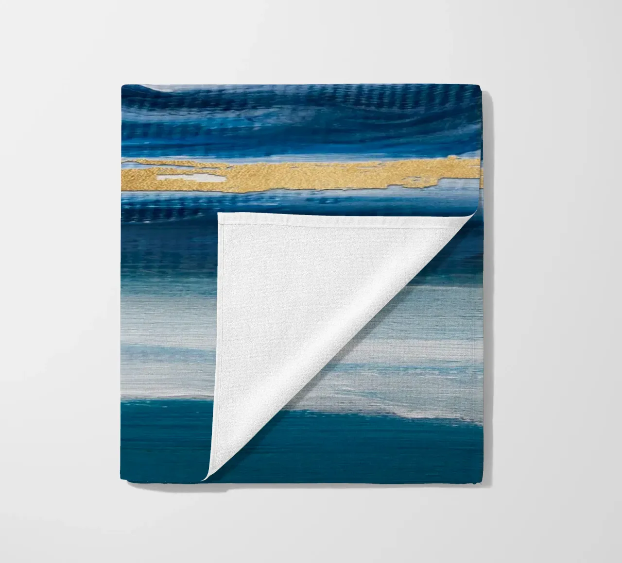 Blue Abstract Texture Waves telo mare da vintageshop