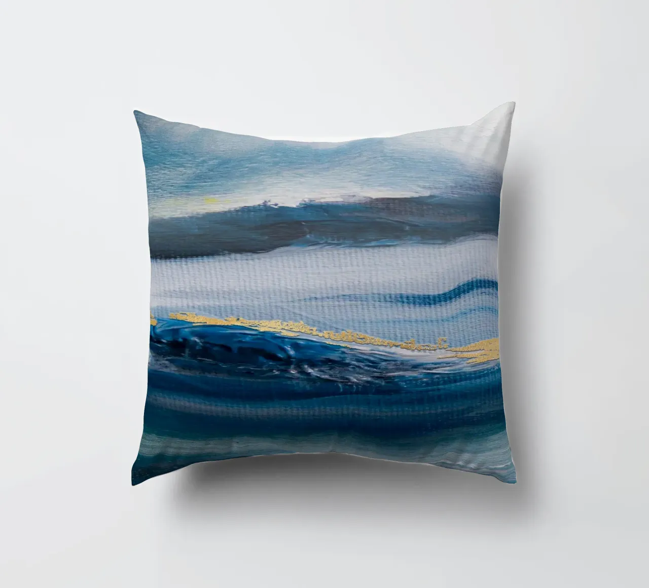 Blue Abstract Texture sky cuscino da vintageshop