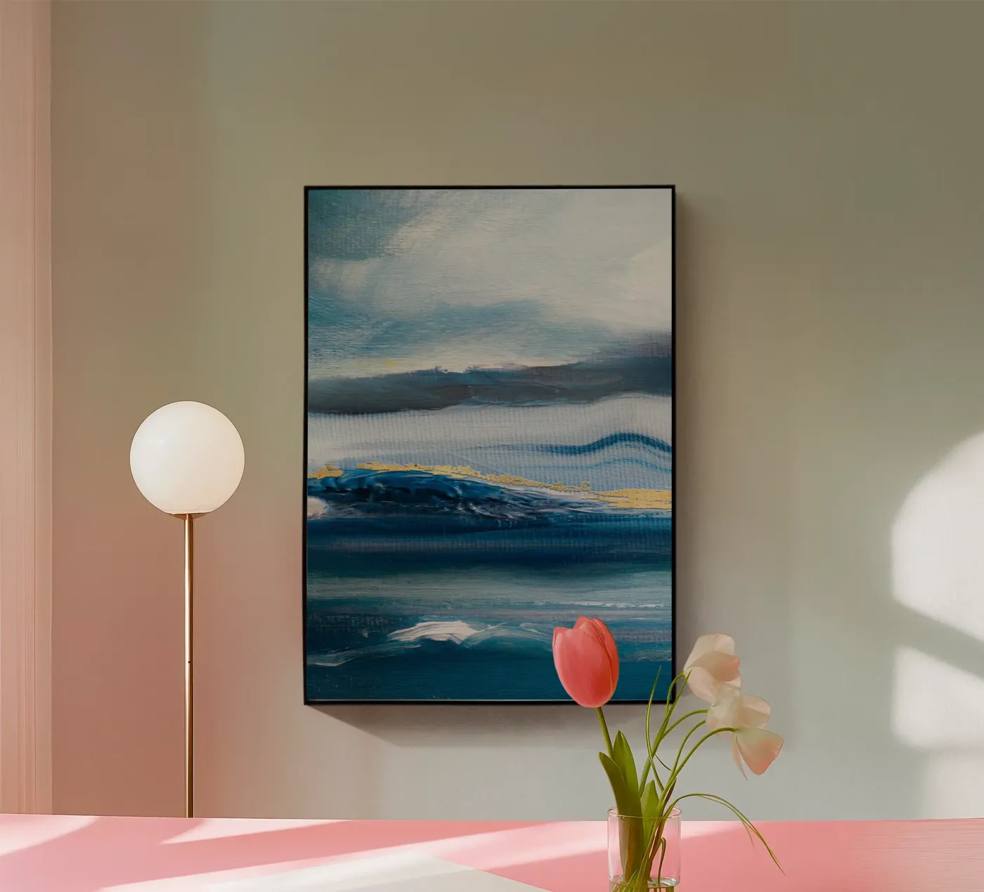 Blue Abstract Texture sky plexiglass da vintageshop