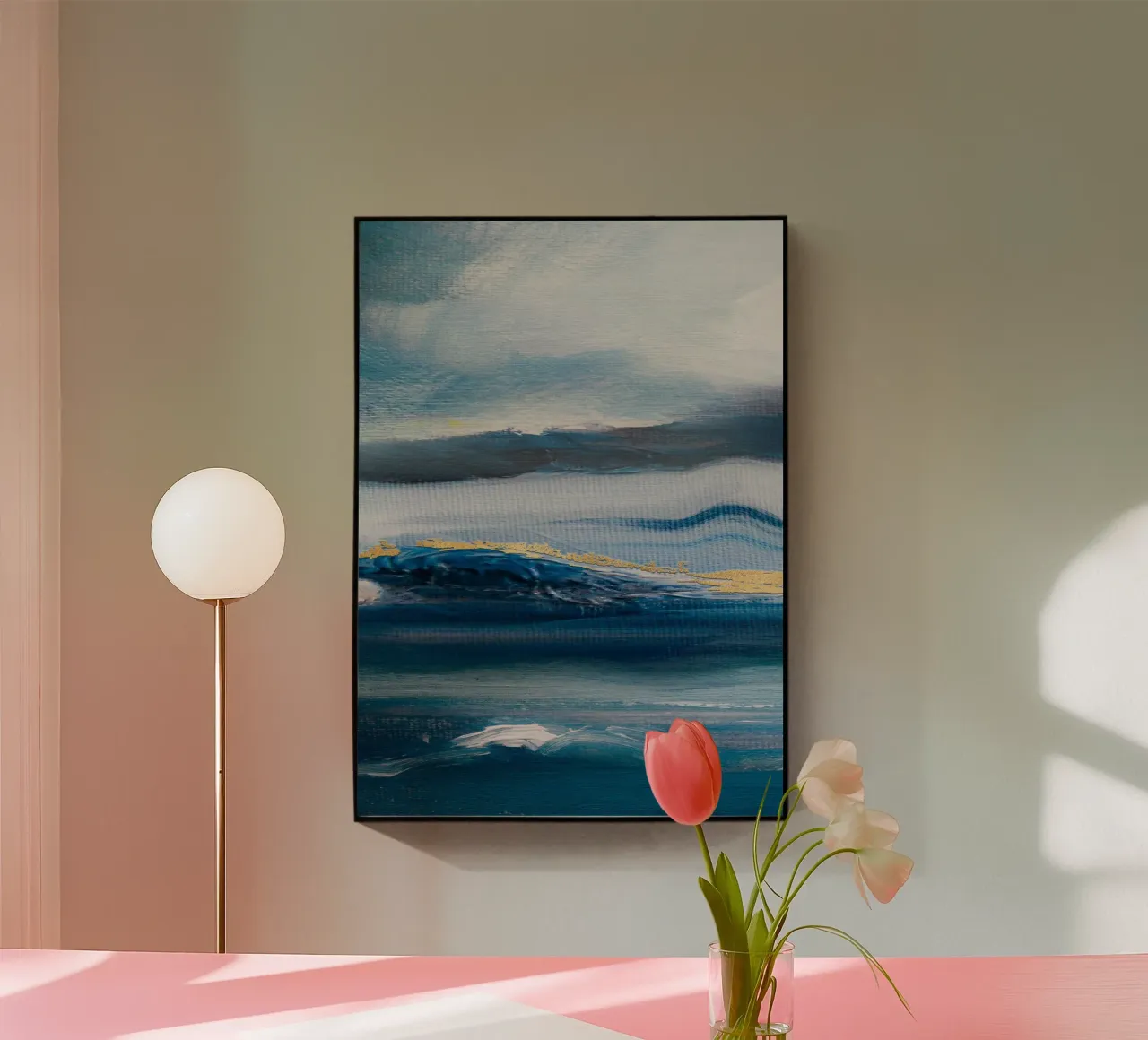 Blue Abstract Texture sky plexiglass da vintageshop