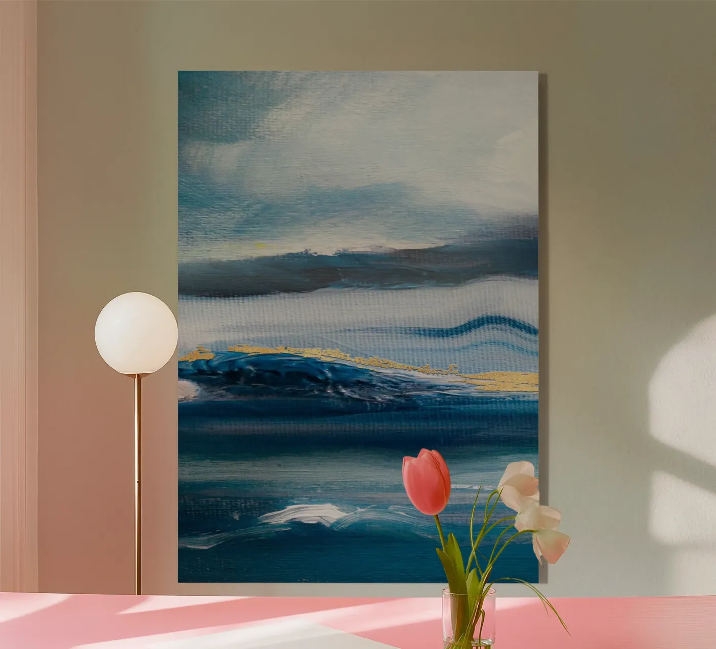 Blue Abstract Texture sky plexiglass da vintageshop