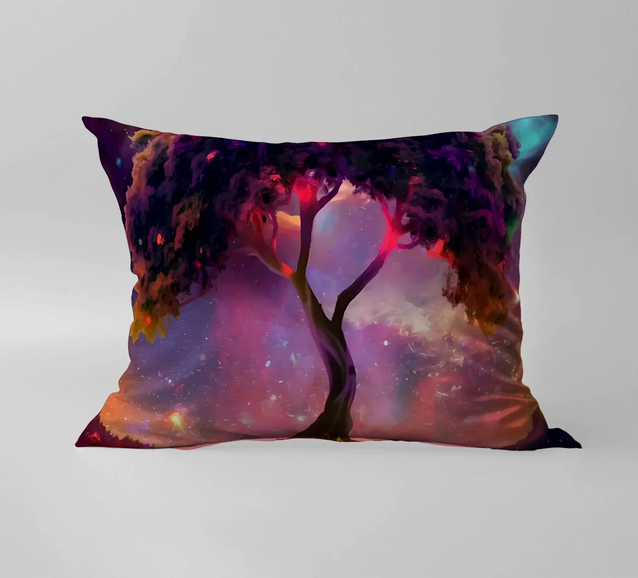 albero cielo notturno cosmico cuscino da Jennifer R Spyhalski