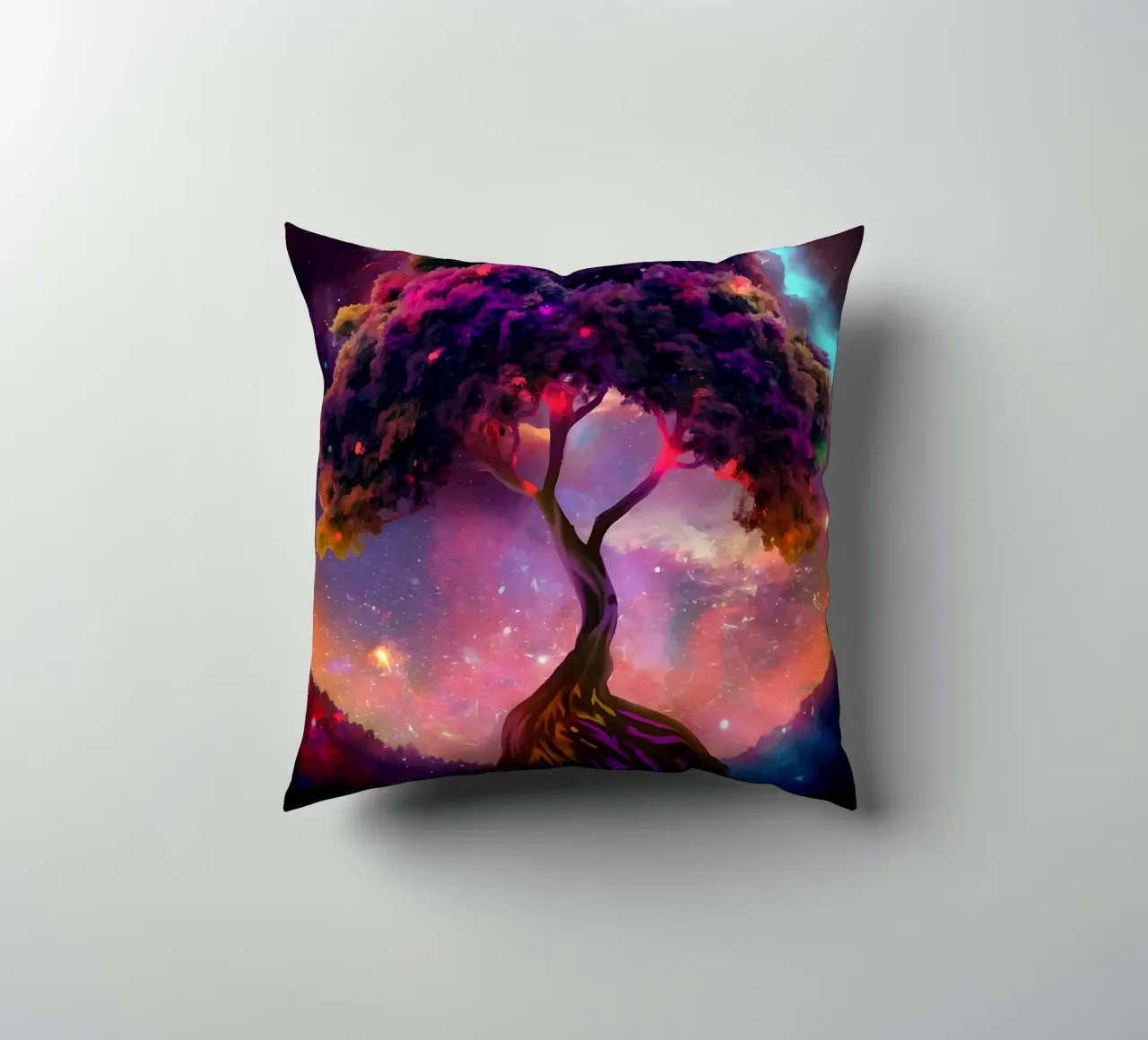albero cielo notturno cosmico cuscino da Jennifer R Spyhalski