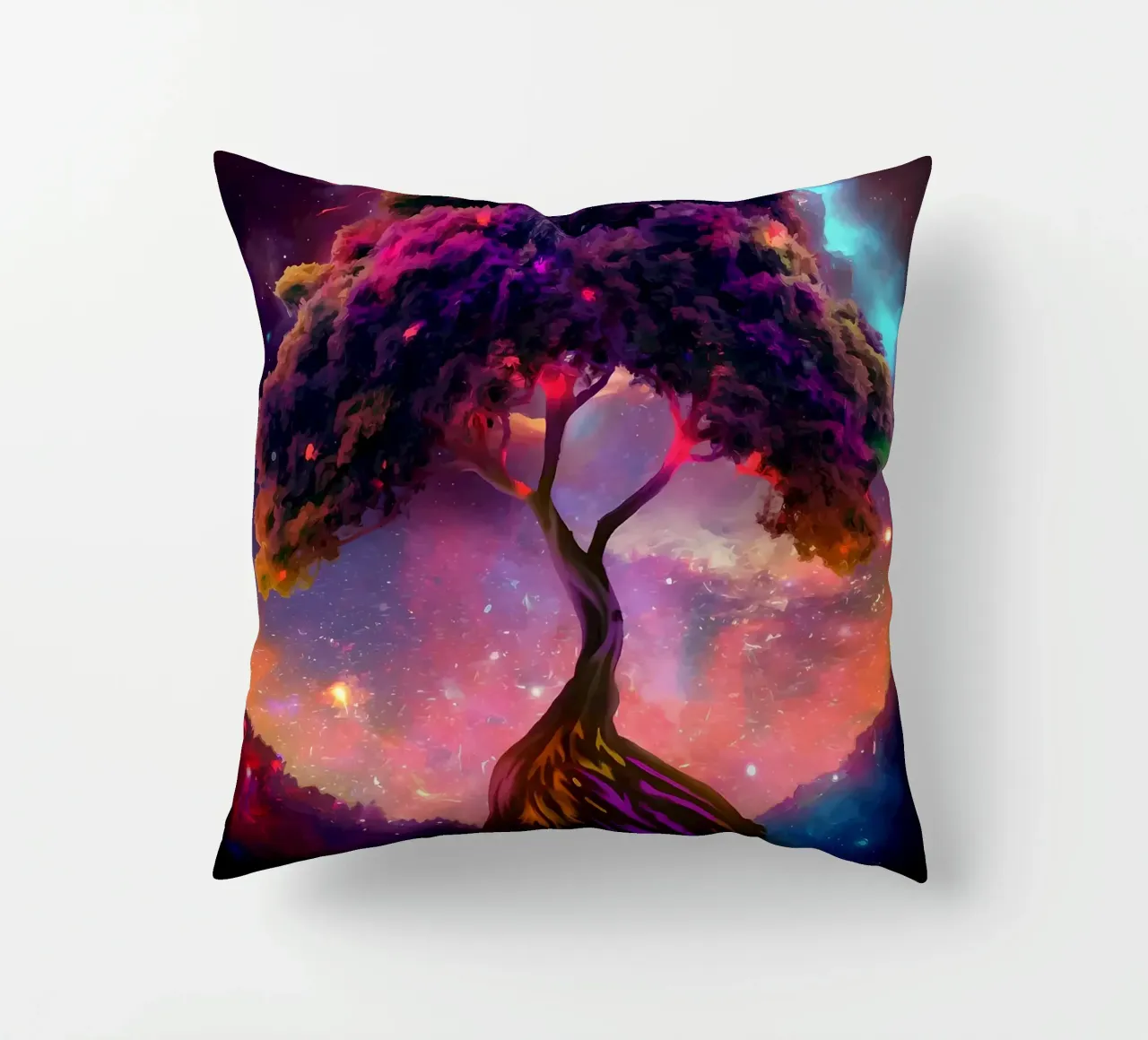 albero cielo notturno cosmico cuscino da Jennifer R Spyhalski