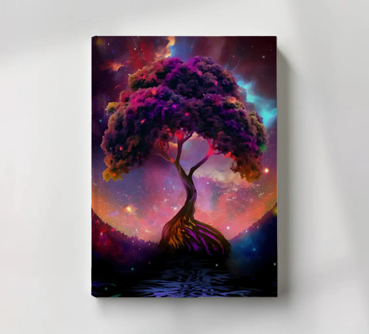 tree cosmic night sky notebook by Jennifer R Spyhalski