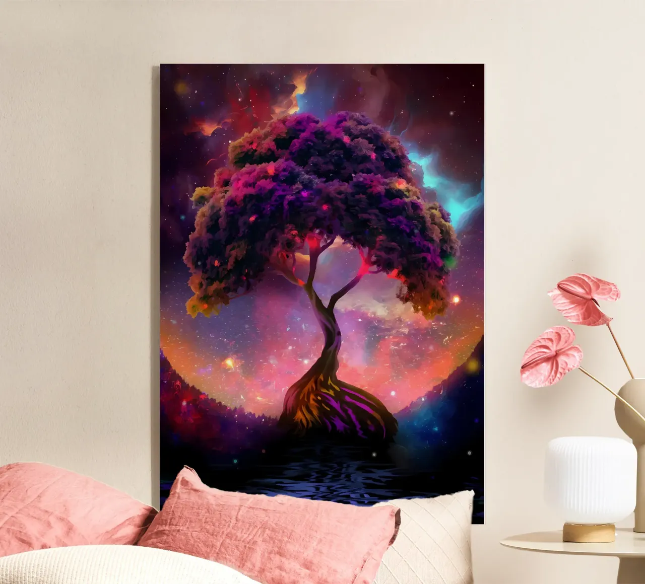 albero cielo notturno cosmico plexiglass da Jennifer R Spyhalski