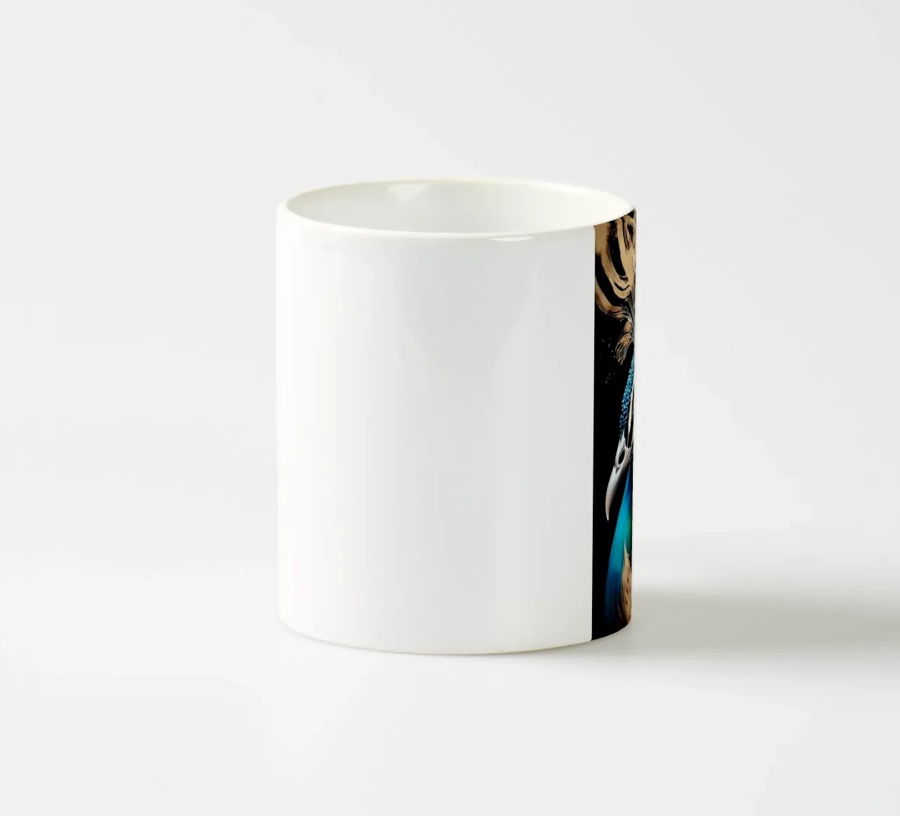 piume di pavone tazza in ceramica da Jennifer R Spyhalski