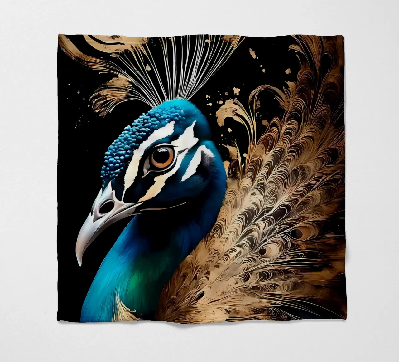 piume di pavone coperta in pile da Jennifer R Spyhalski