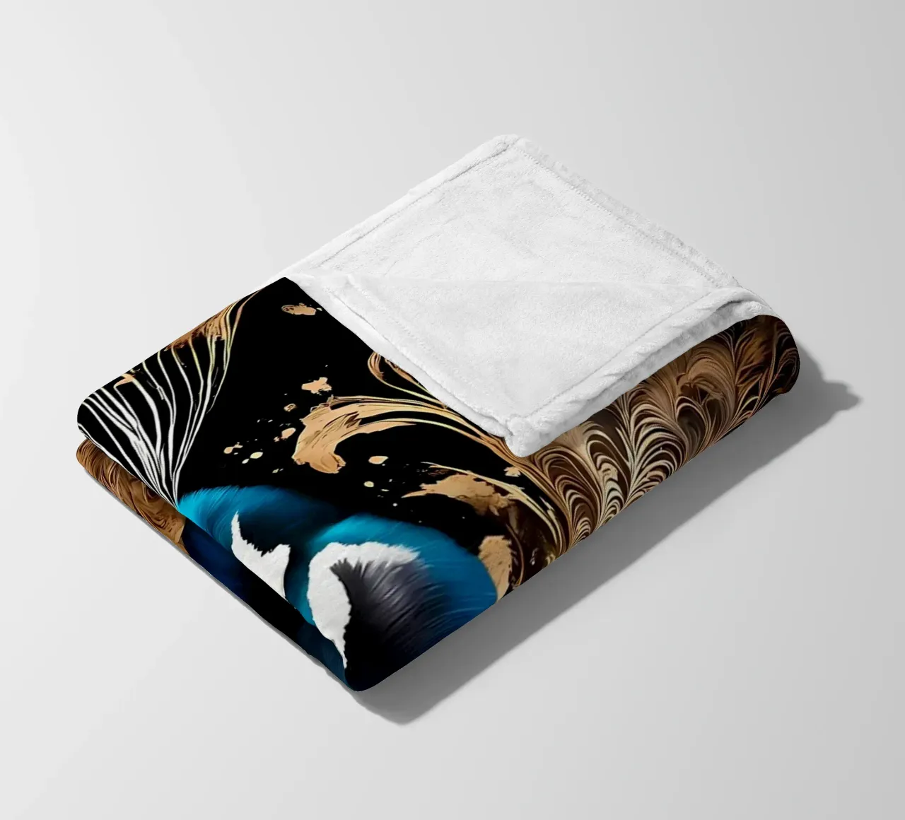 piume di pavone coperta in pile da Jennifer R Spyhalski