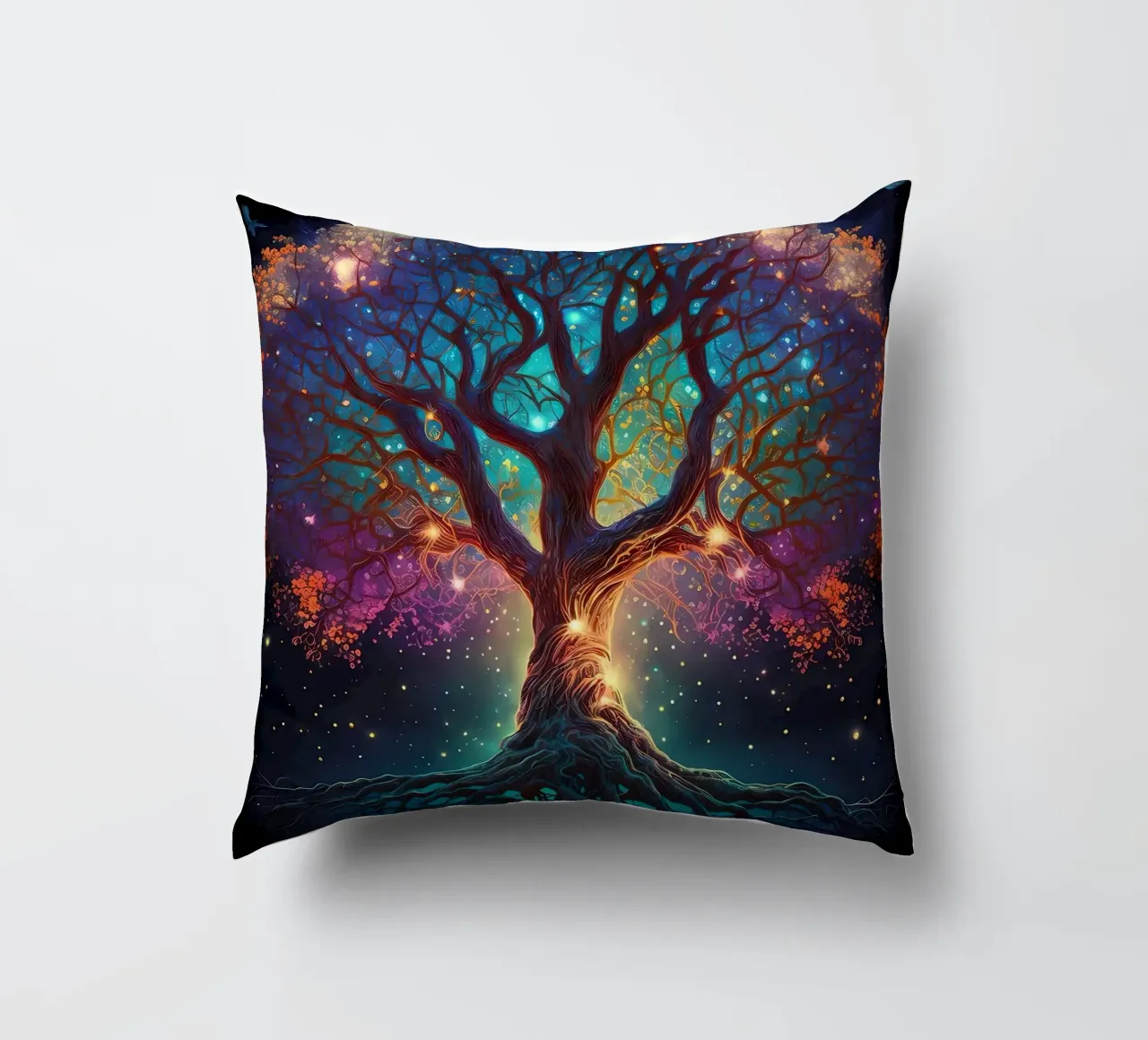 tree branches roots stars decorative cushion by Jennifer R Spyhalski