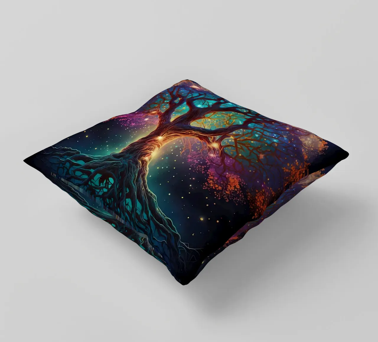 tree branches roots stars decorative cushion by Jennifer R Spyhalski