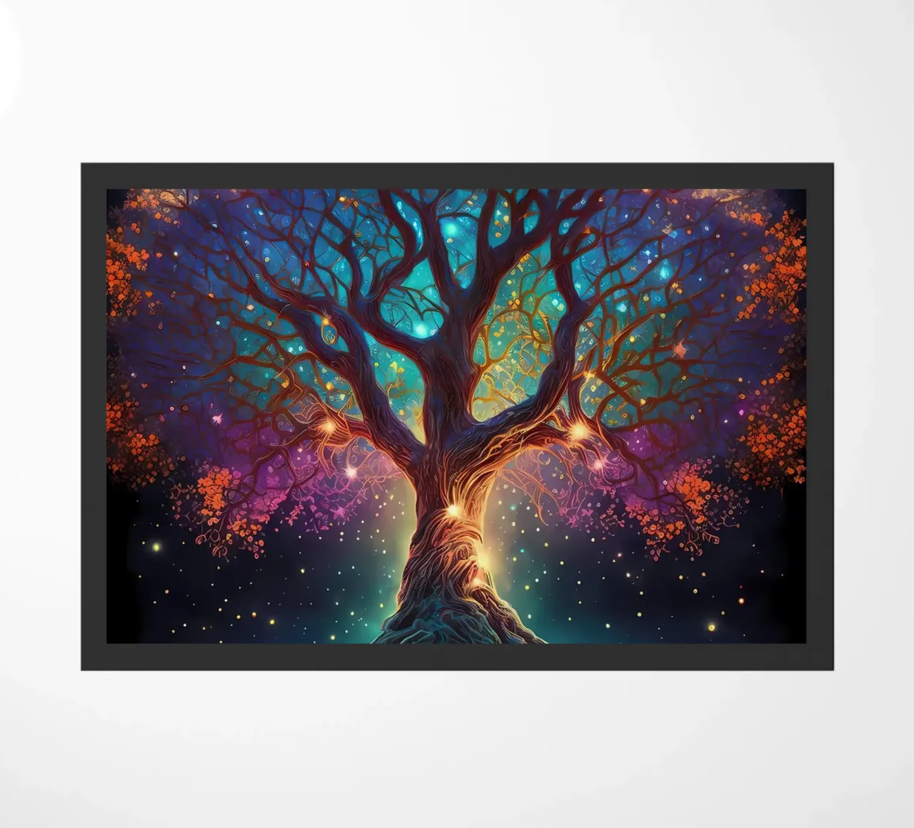 tree branches roots stars doormat by Jennifer R Spyhalski