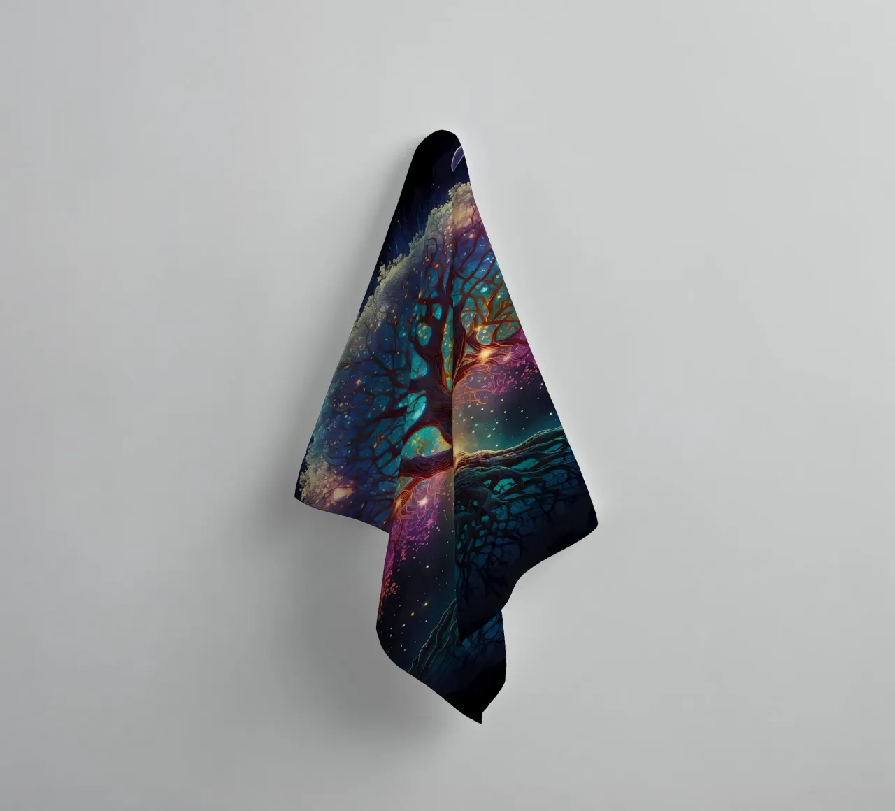 tree branches roots stars towel by Jennifer R Spyhalski